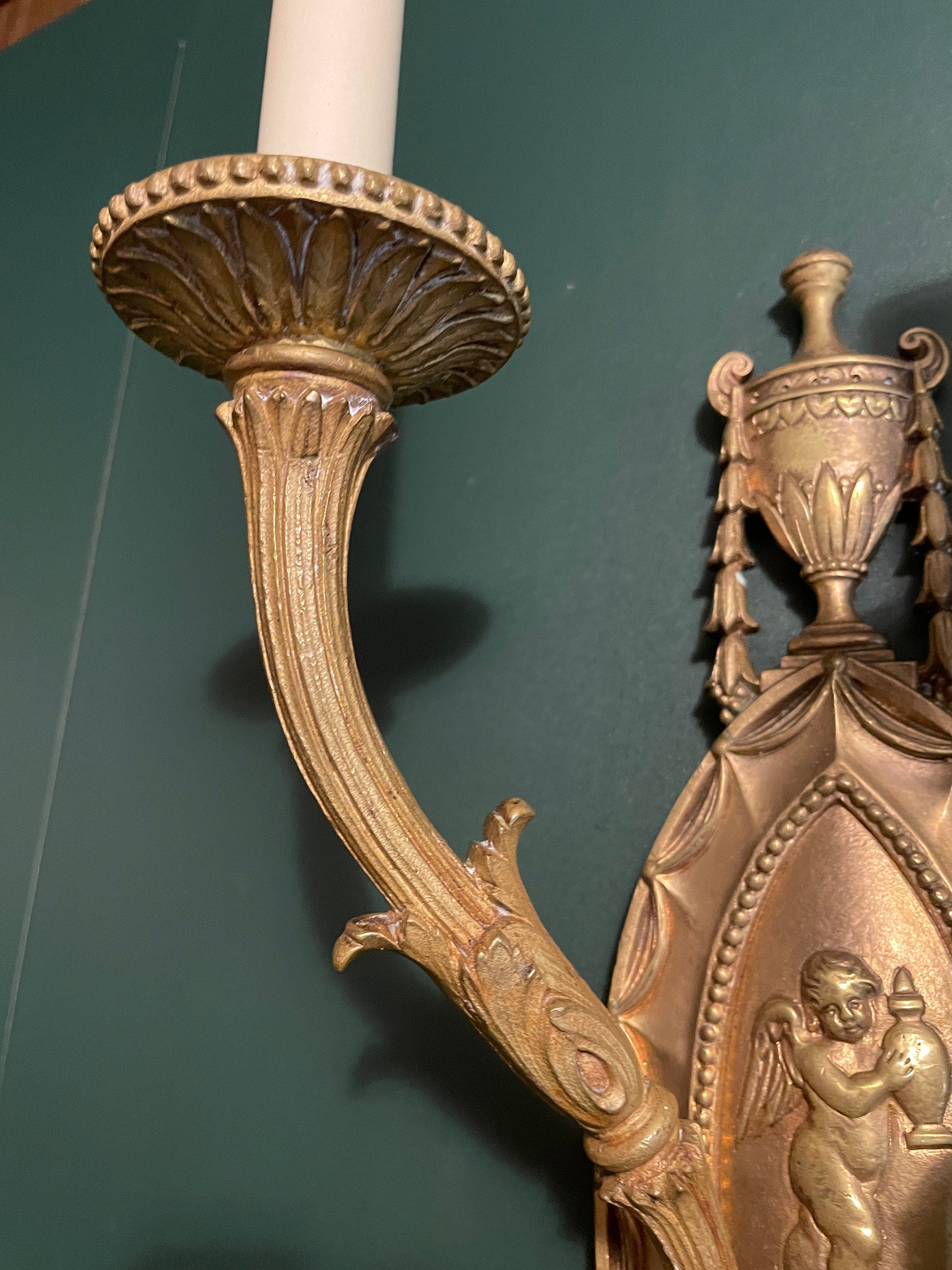 Vintage Unique Design Gold Bronze Wall Sconce Wall Hanging Lighting