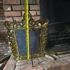 Vintage Victorian Style Gold Brass Pictures Frame with Easel Back 16"12"