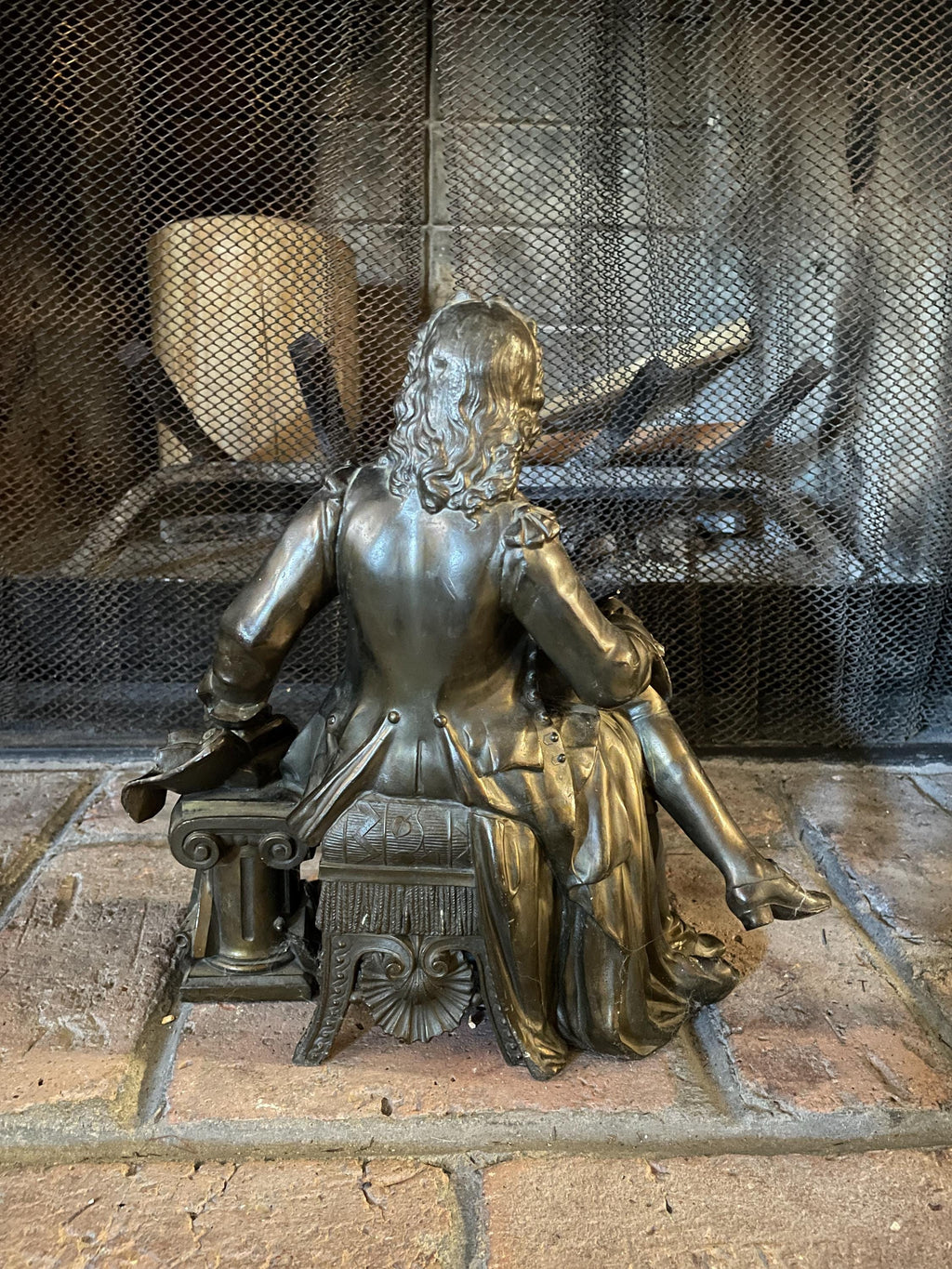 Antique Bronze Figurines Pair of Romantic Style Man and Woman Sculptures Victorian Neoclassical Home Decor Collectible Mantel Ornaments Art