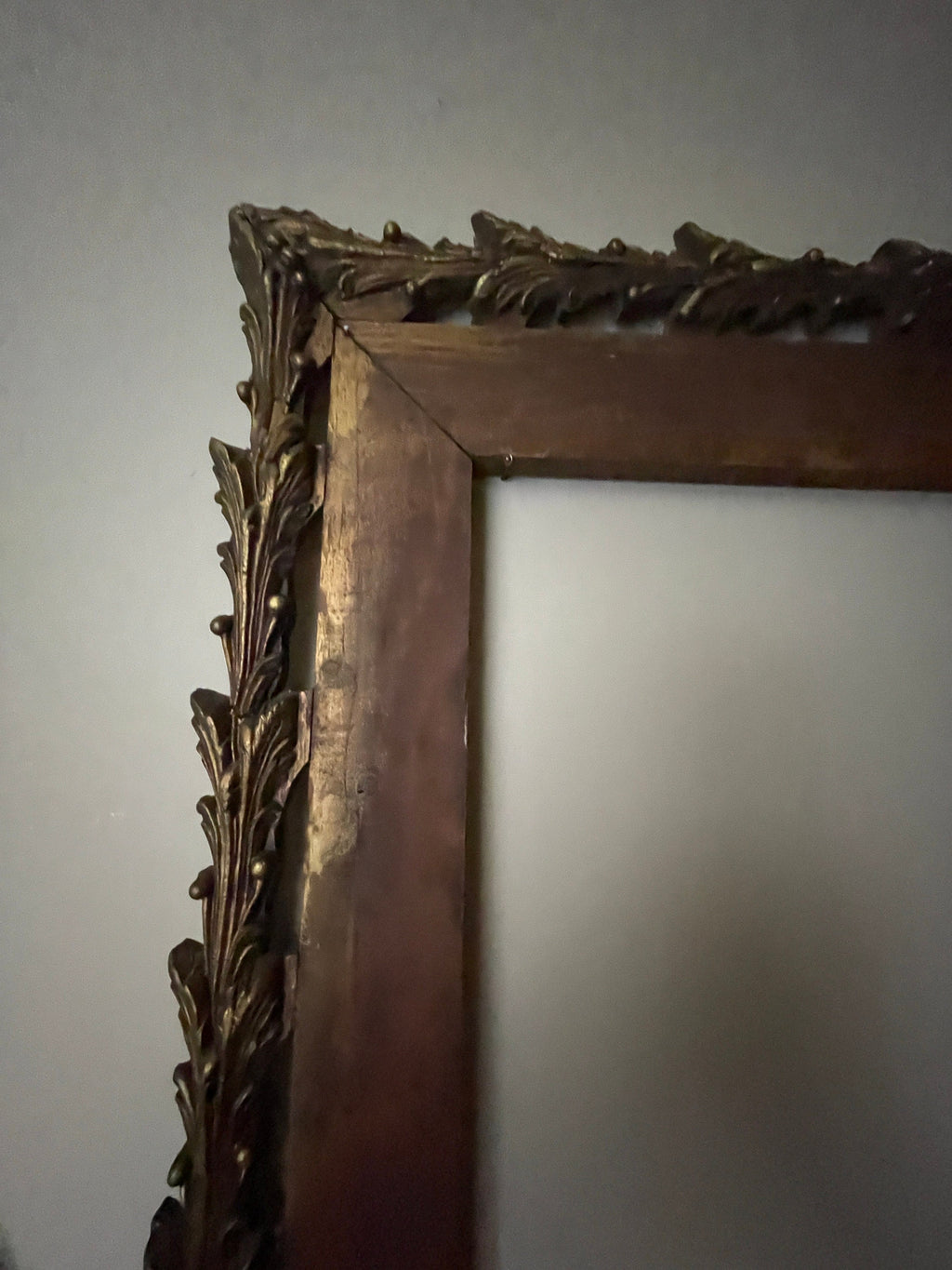 Antique Unique Design Empty Wood Frame.Wall Art.