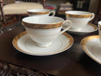 Vintage Sango Imperial Deluxe Cleopatra Fine China Teacup Set Gold Trimmed Elegant Japanese Porcelain Mid Century Serving Collectible