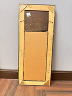 Antique Gilt Wood Mirror with Venetian Scene Painting, Ornate Gold Frame