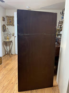 Antique  French Trumeau Gold Wood with Oil  Painting Tall Mirror 1900s