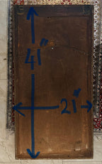 Antique Gilded Mercury Glass Mirror, 19th Century Federal Style