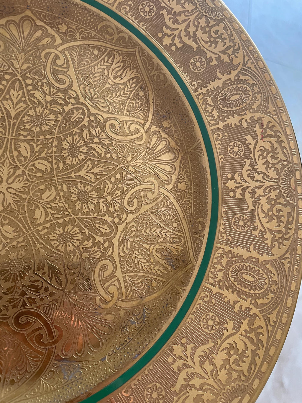 Set Of 8 Royal Bavarian 22K Gold Encrusted Serving Plates Ornate Antique Porcelain Tableware 1890s Decorative Luxury Gilded Dining Pieces