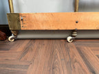 Antique Victorian Headboard Peyton & Peyton Birmingham Brass Iron Bedstead, 19th Century