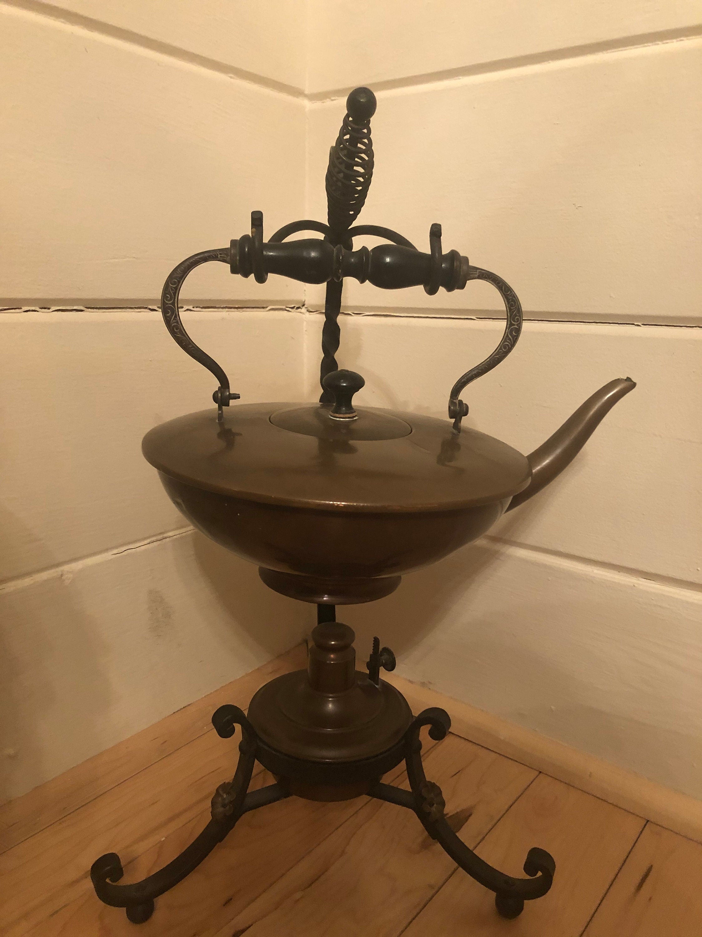 Antique Kettle with Stand