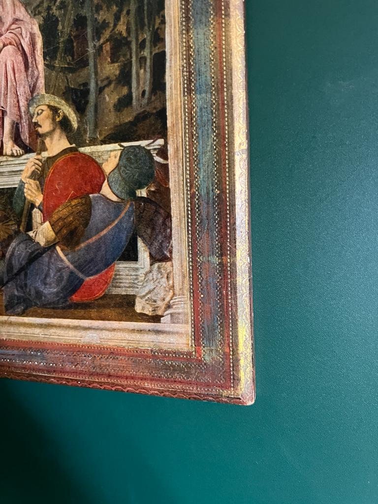 Antique Religious Jesus Resurrection Piero Della Francesca Art Print Framed Italian Renaissance Masterpiece Christian Wall Decoration