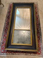 Antique Gilded Mirror Aged Patina Smoky Blurry Glass 19th Mirror Mercury Glass Federal Style Rustic Distressed Frame Early American Decor