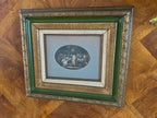 Pair of Vintage Gold Wood Engravings Framed Collectible Wall Art Marquis of Stafford's Collection