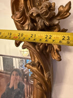 Antique French Rococo Mirror Ornate Gilded Wall Mirror Cherub Detail Rare 19th C. Baroque Style Victorian Mirror Luxurious Home Decoration
