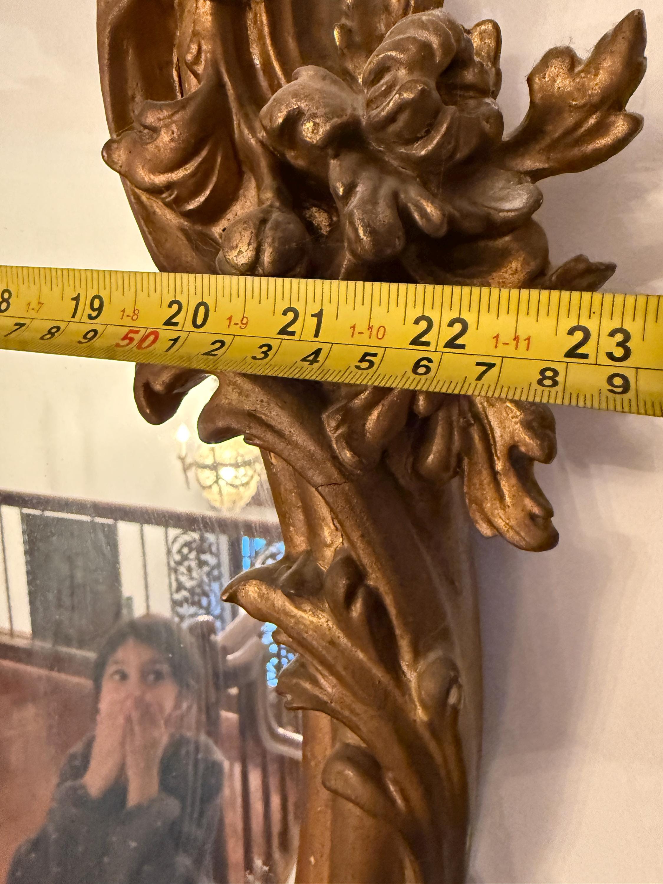 Antique French Rococo Mirror Ornate Gilded Wall Mirror Cherub Detail Rare 19th C. Baroque Style Victorian Mirror Luxurious Home Decoration