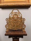 Antique Cast Iron Letter Magazine Holder Ornate Victorian Desk Organizer  Bradley  Hubbard B&H