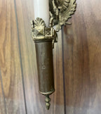 Antique Brass Wall Candle Holder Gothic Lion Sconce Medieval Lighting Fixture French Chateau Decoration Dragon Arm Candlelight Unique Rare