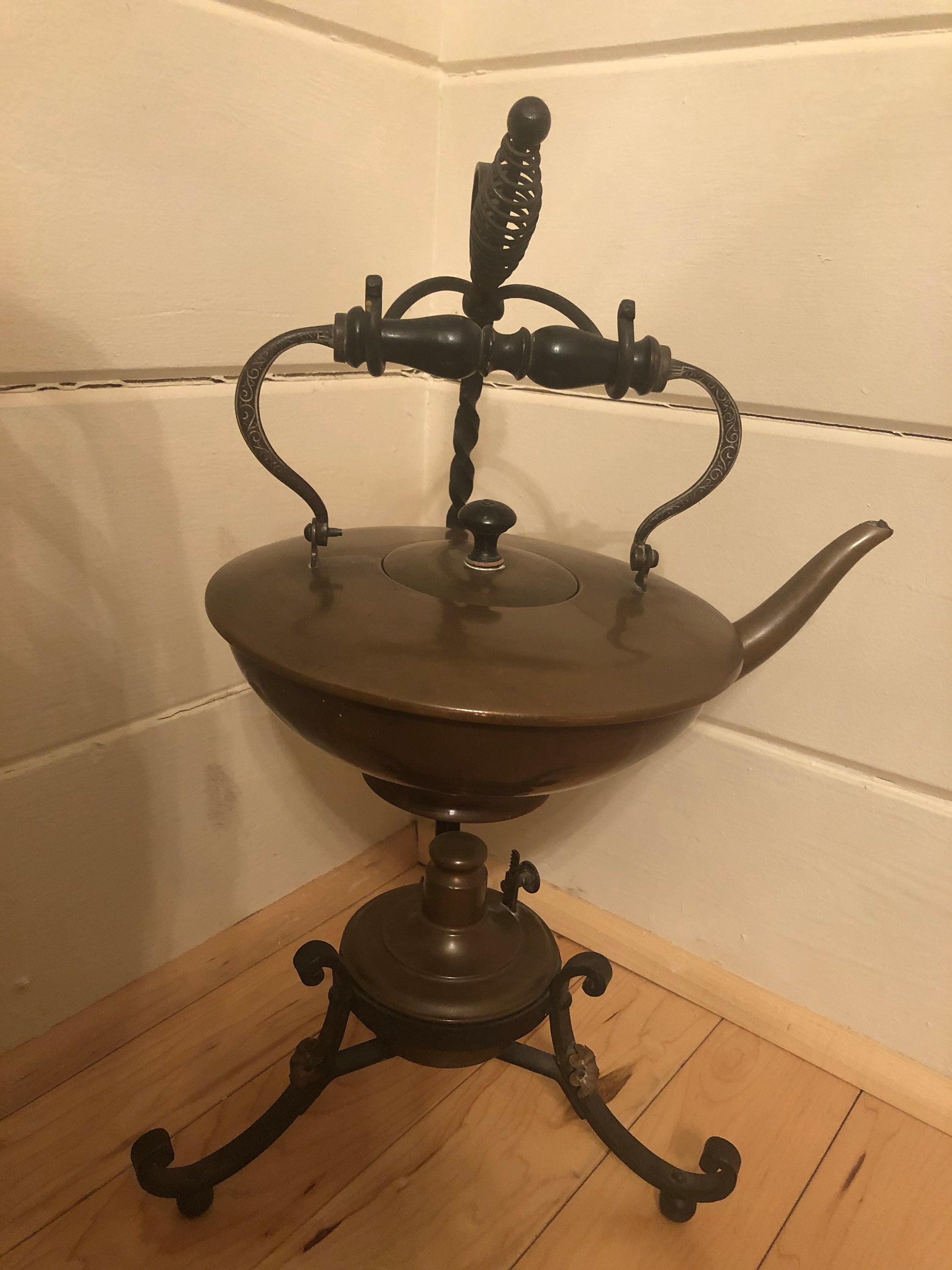 Antique Kettle with Stand
