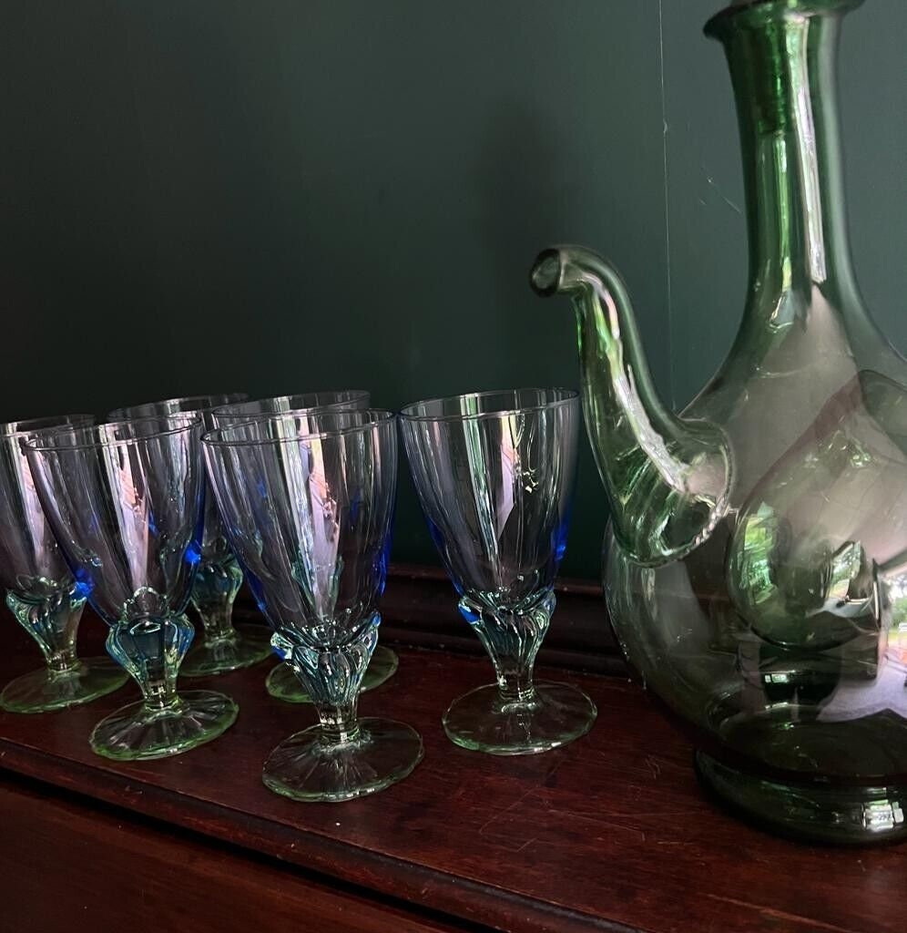 Bormioli Rocco Bahia Art Nouveau Glass Set