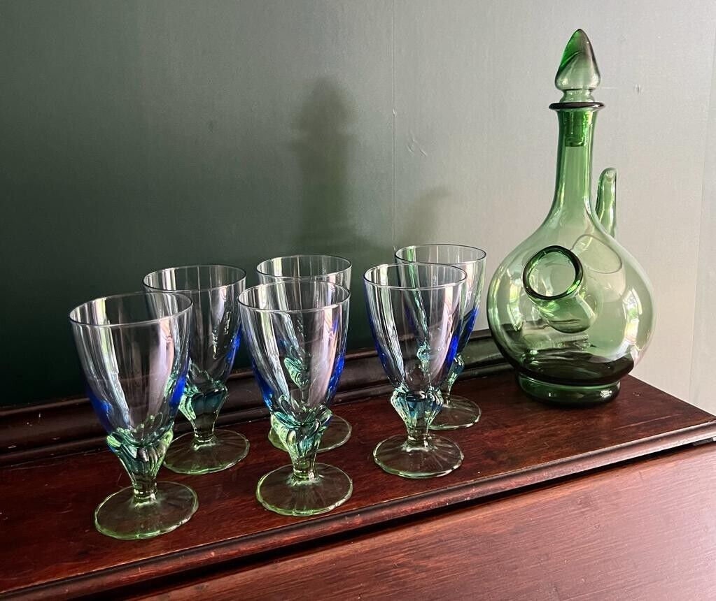 Bormioli Rocco Bahia Art Nouveau Glass Set