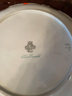 Vintage Hand Porcelain Floral Design Collectible Serving Plate  Matching Cup Saucer.Made in Germany