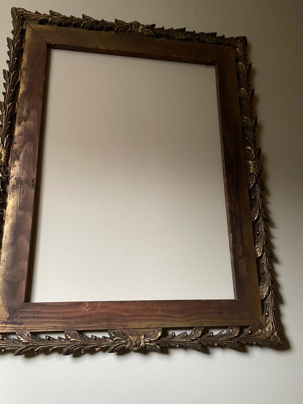 Antique Unique Design Empty Wood Frame.Wall Art.