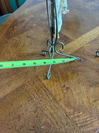 Pair of Vintage Metal Cherub Design Candlesticks Candleholder