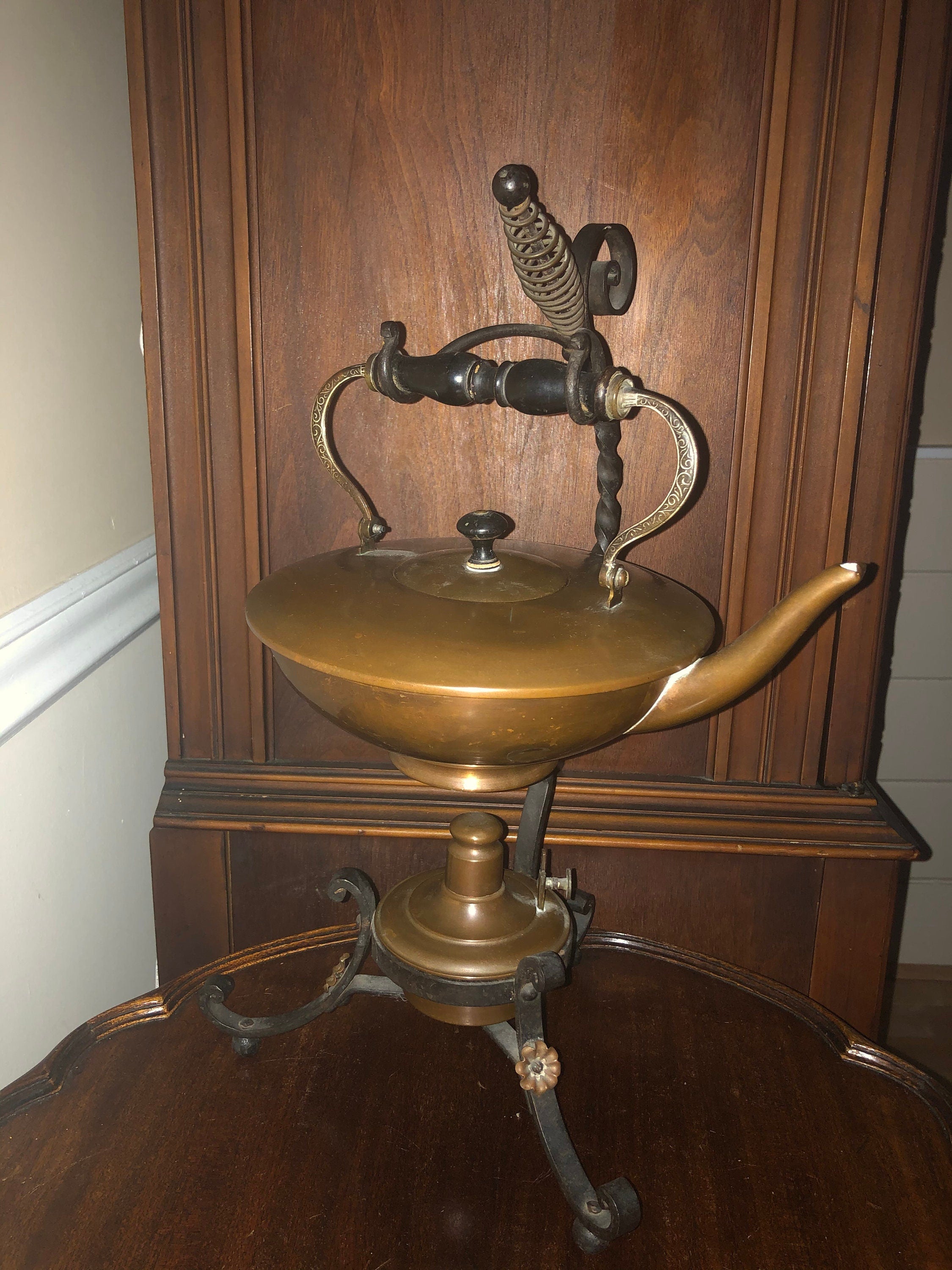 Antique Kettle with Stand