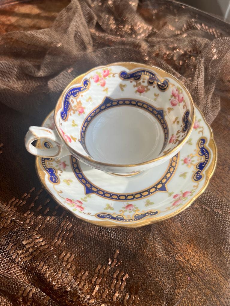 Vintage Prestige Porcelain Strawberry Butterfly Motif Cachepot Dish Box Trio Decorative White Gold Trim Floral Insect Garden Inspired