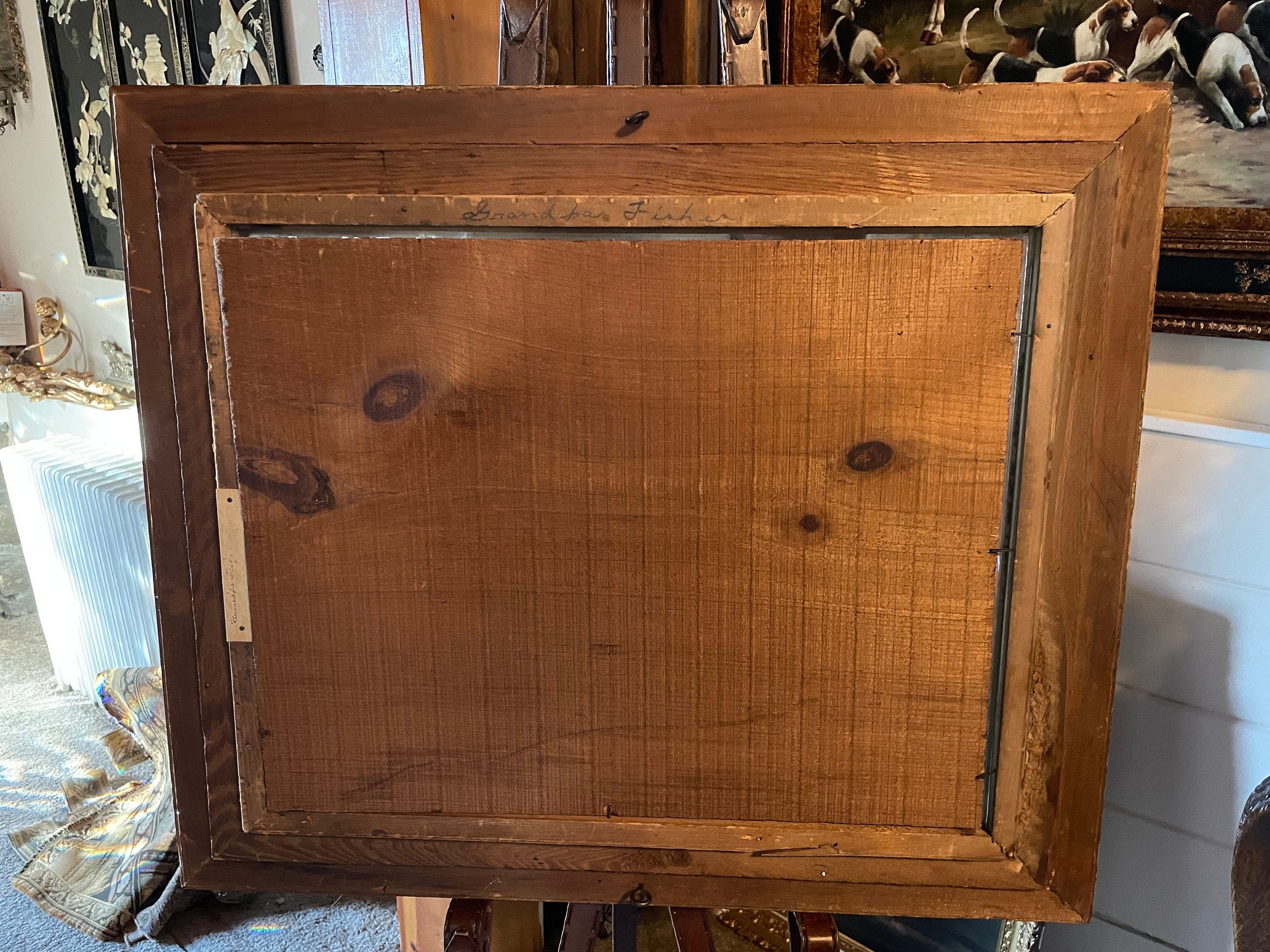 Vintage Ornate Empty Wood Frame with Glass Wood and Gilt Picture Frame Glass Front Decorative Wall Frame Artwork Included Wall Decoration