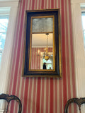 Antique Gilded Mirror Aged Patina Smoky Blurry Glass 19th Mirror Mercury Glass Federal Style Rustic Distressed Frame Early American Decor
