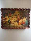 Large Music Scene Framed Print, Ornate Wood Frame, Vintage Victorian Wall Art