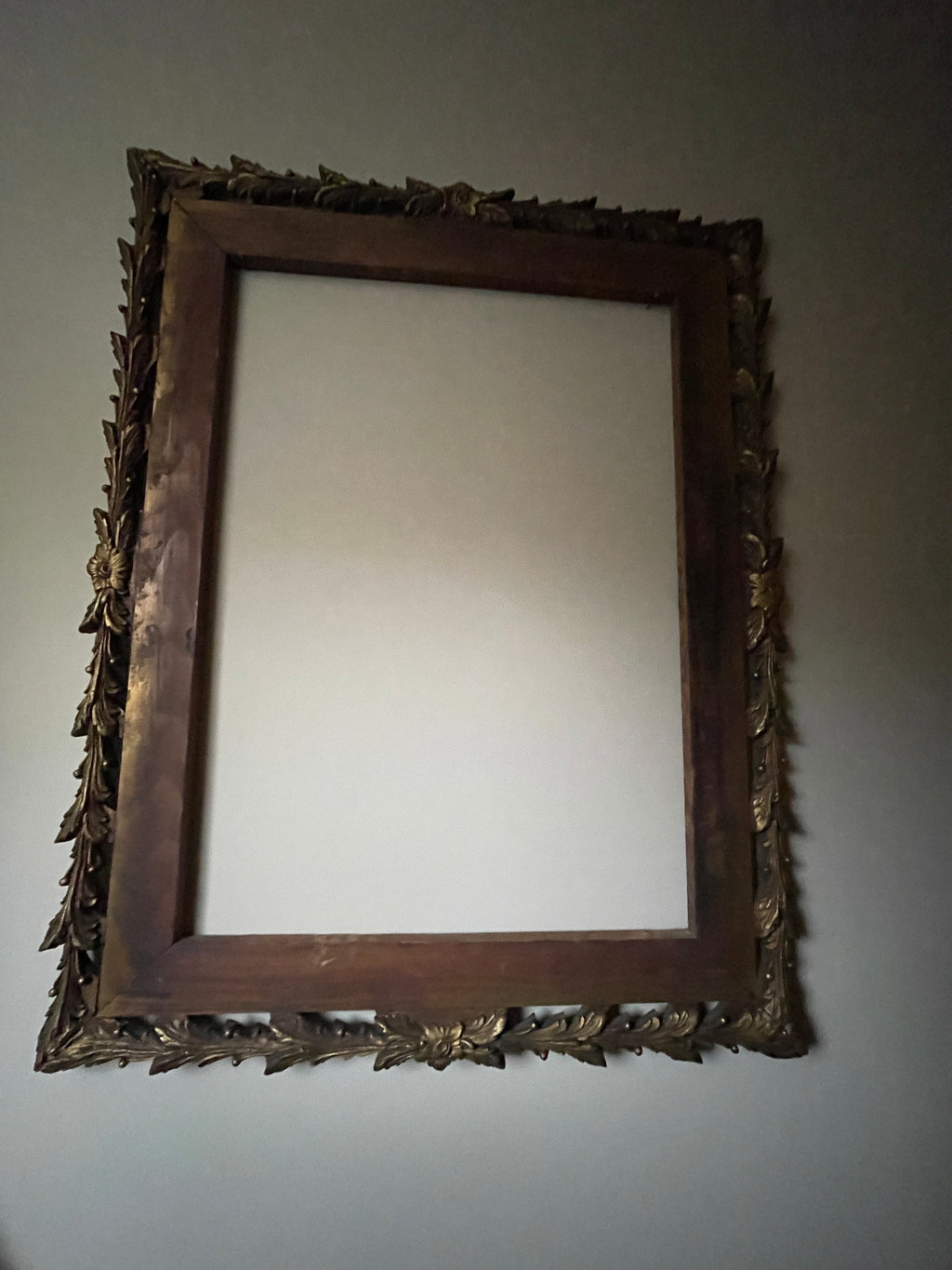 Antique Unique Design Empty Wood Frame.Wall Art.