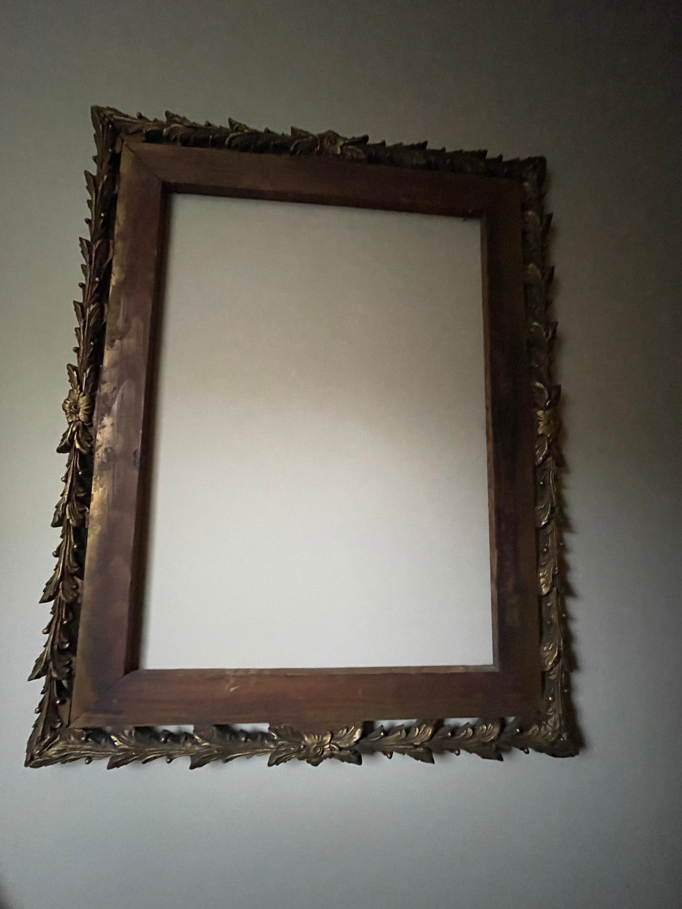 Antique Unique Design Empty Wood Frame.Wall Art.