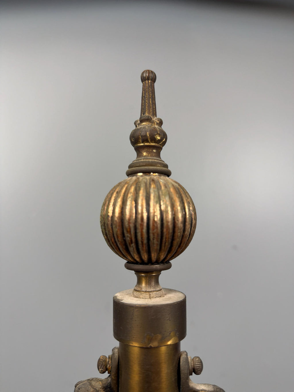 Antique Brass Rococo Revival Coat Stand | Ornate Victorian Entry Hall Tree