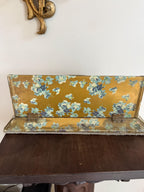 Antique Victorian Glove Box Lady Portrait Lithograph Floral Design Jewelry Storage Box 19th Century Collectible Jewelry Box Vanity Box