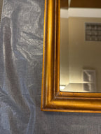 Vintage Gilt Ribbon Mirror, French Style Bow Frame, Hollywood Regency Gold Accent