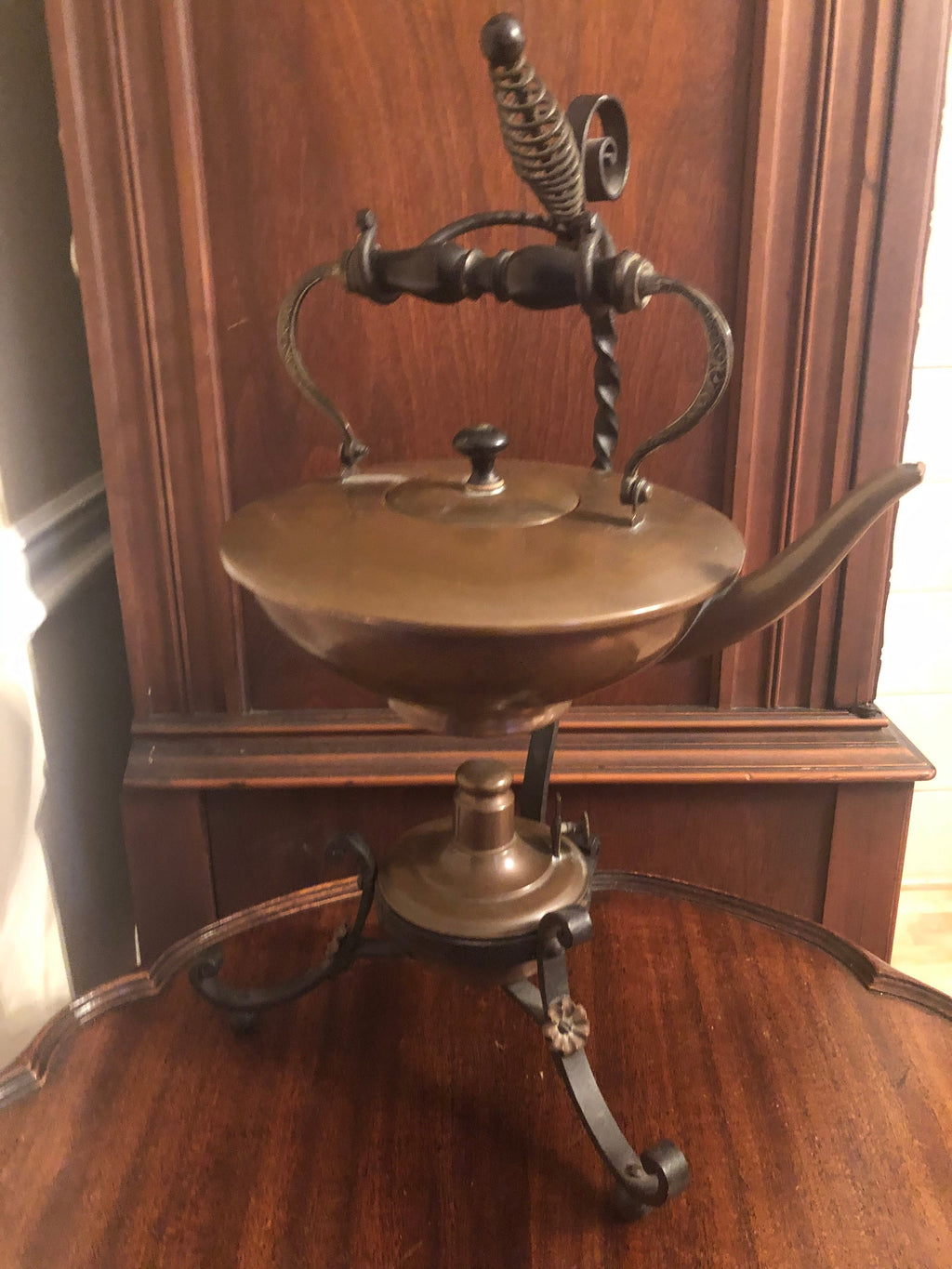 Antique Kettle with Stand