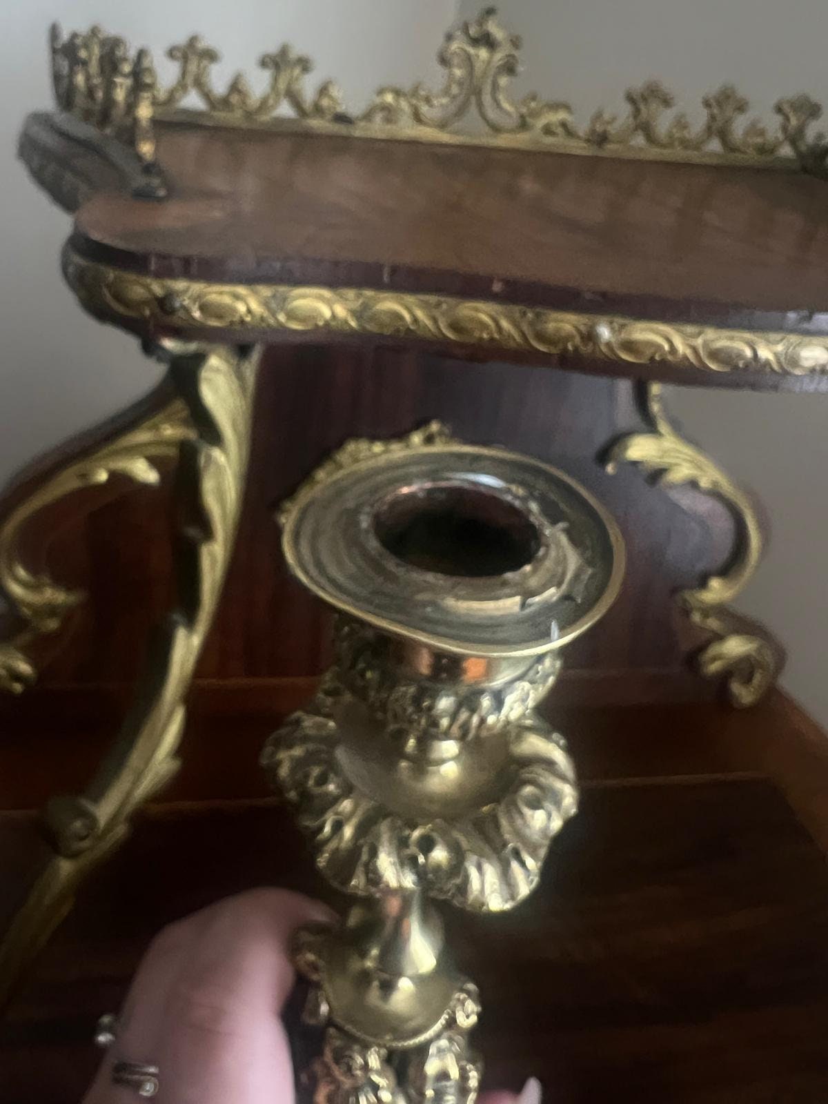 Antique Pair Candlestick Holders Elegant Figurine Design Victorian Style Decorative Accent Pieces Mantel Table Shelf Display Home Decoration