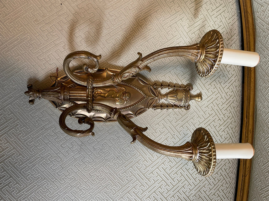 Vintage Unique Design Gold Bronze Wall Sconce Wall Hanging Lighting