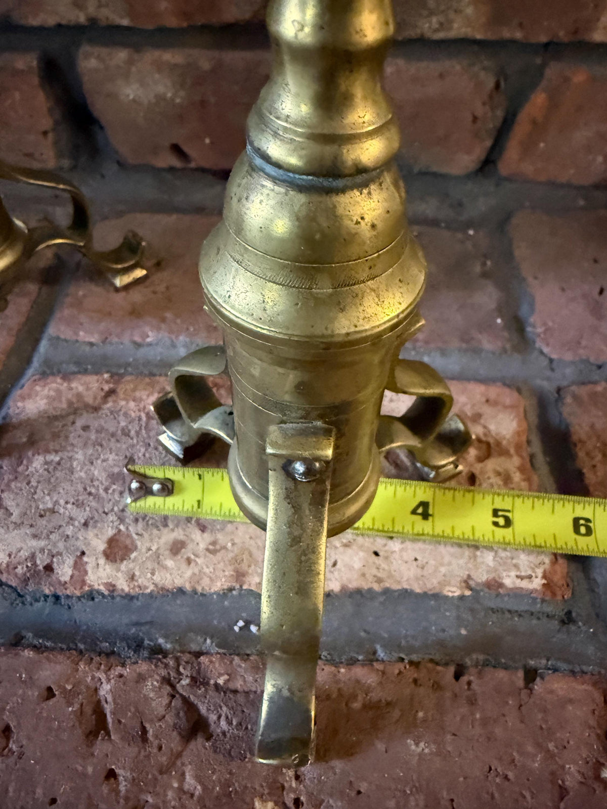 Antique Brass Candlestick Pair, Elegant Home Decor