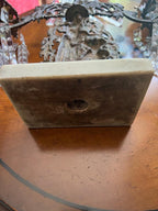 Antique Set of 3 Victorian Bronze Candlestick Girandole  Figural Ornate Crystal Prism  Marble Base Candleholder Mid 1800s
