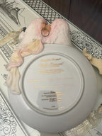 Seraphim Classics Gods Treasure Angel Baby Plate Figurine Art Collectible Stand Display Blessing Gift Christening Keepsake Nursery Decor