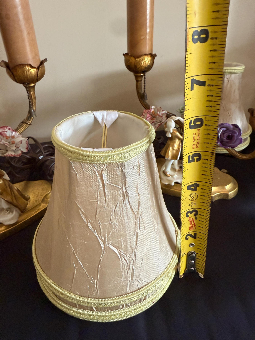 Antique Pair of French Victorian Bronze & Porcelain Lamps Early 1900s Hand Painted Figurines Flowers Exquisite Rare Pair Working Table Lamp