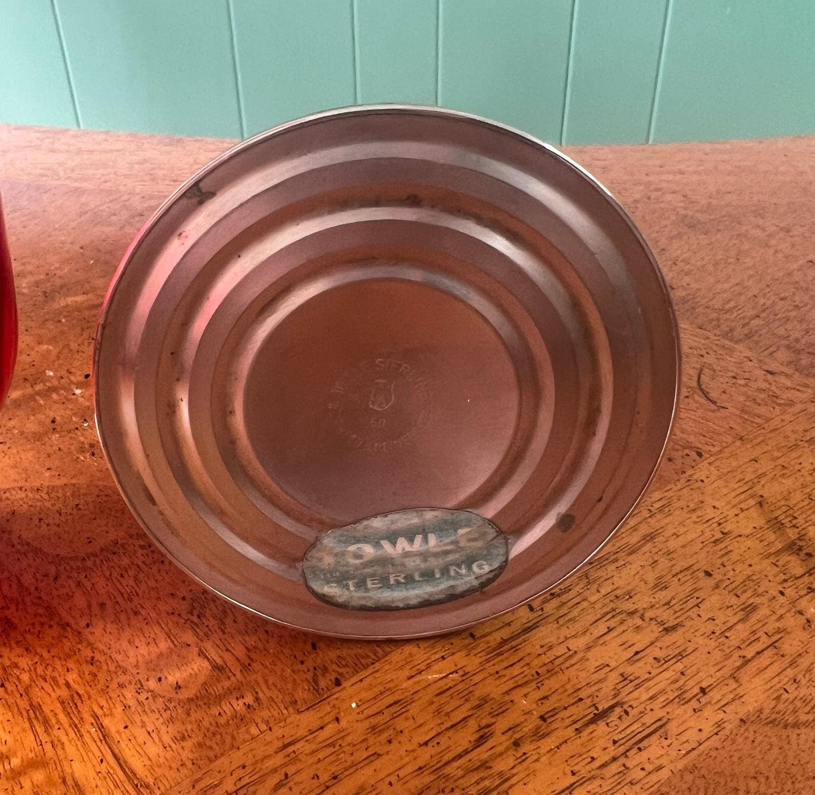Vintage Ruby Red Glass Hurricane Candle Holders Silver Base Art Deco Home Decor Retro Lighting Hollywood Regency Table Centerpiece Decor
